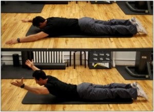 دراز کشیدن به حالت Y